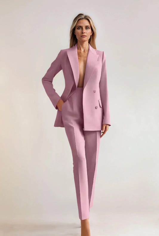 Women’s Blazer Pantsuit – Elegant Business Suit for Office & Special Occasions