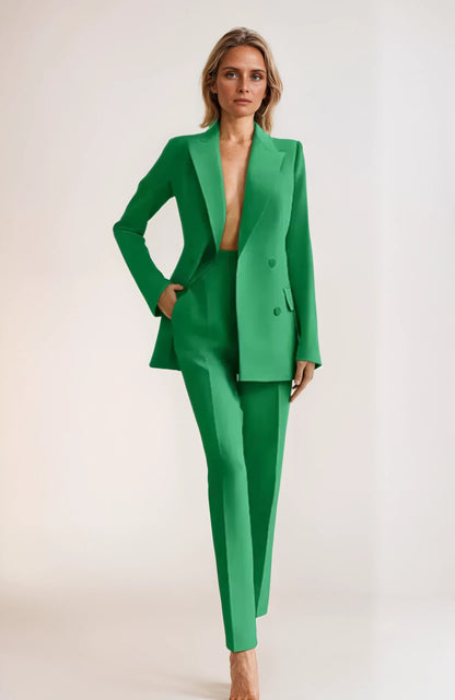 Women’s Blazer Pantsuit – Elegant Business Suit for Office & Special Occasions