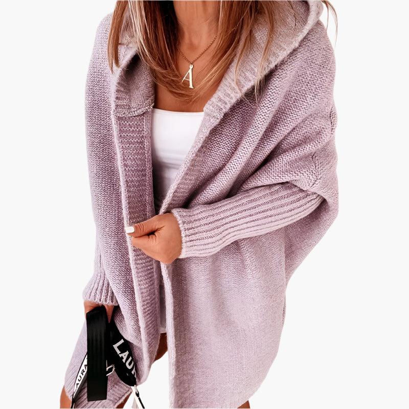 Oversized Knitted Hooded Cardigan for Women – Cozy and Stylish Autumn & Winter Sweater