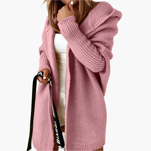 Oversized Knitted Hooded Cardigan for Women – Cozy and Stylish Autumn & Winter Sweater