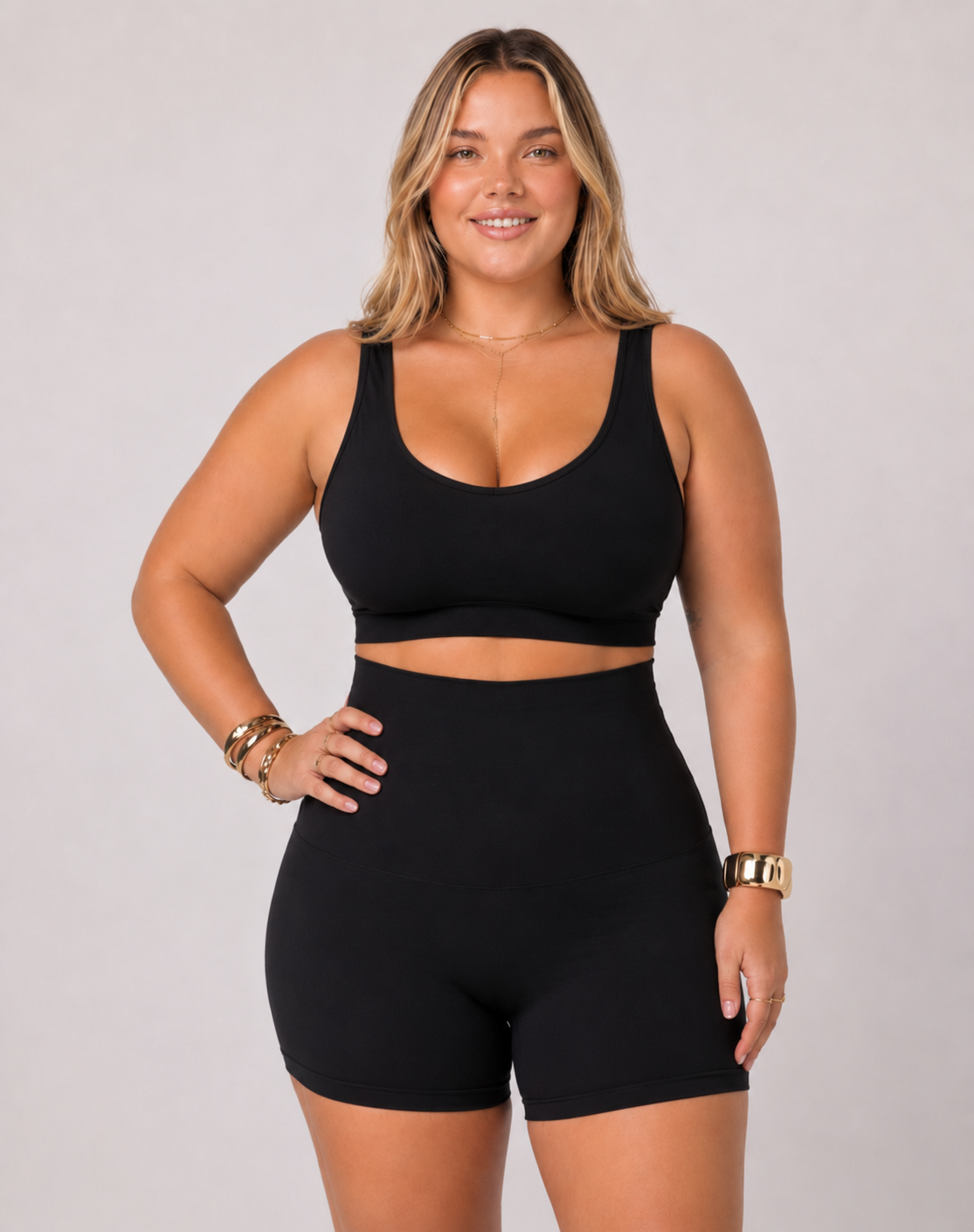 High-Waist Corrigerende Boyshort met Siliconen Grip – productafbeelding 5