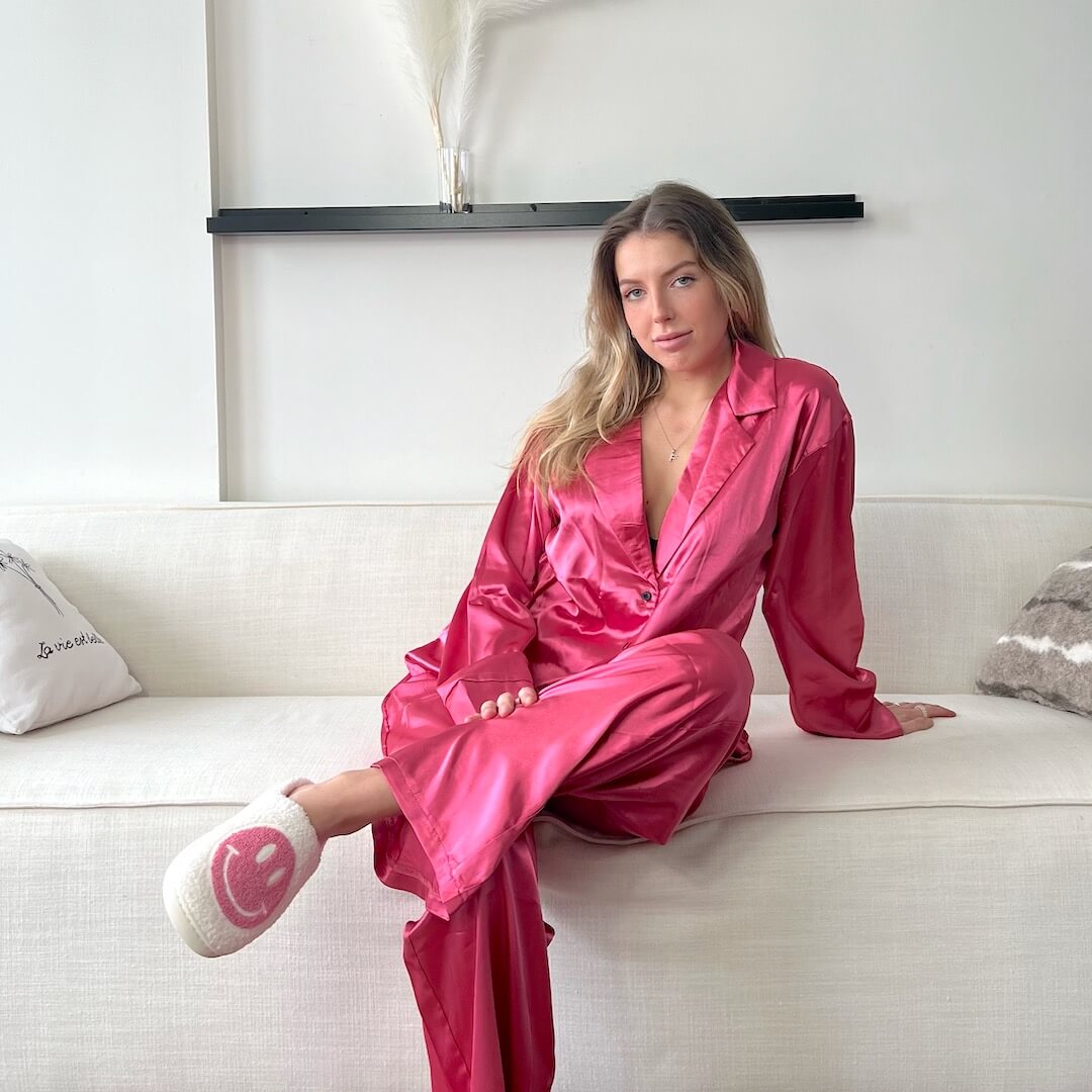 Luxury Satin Pajama Set for Women – Silky Chic Sleepwear & Lounge Set