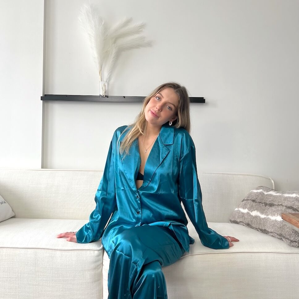 Luxury Satin Pajama Set for Women – Silky Chic Sleepwear & Lounge Set