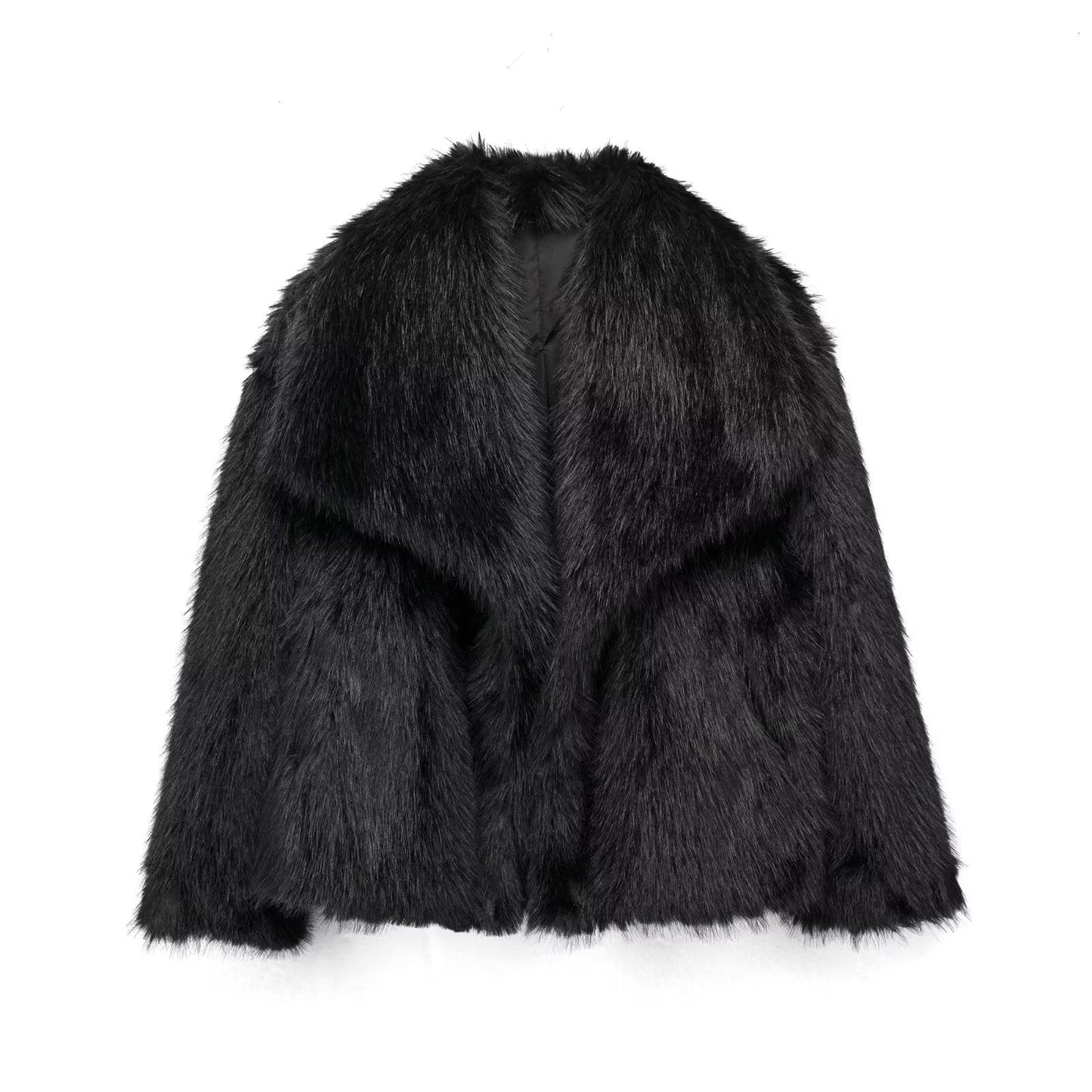 Luxury Faux Fur Coat for Women – Elegant and Warm Winter Jacket