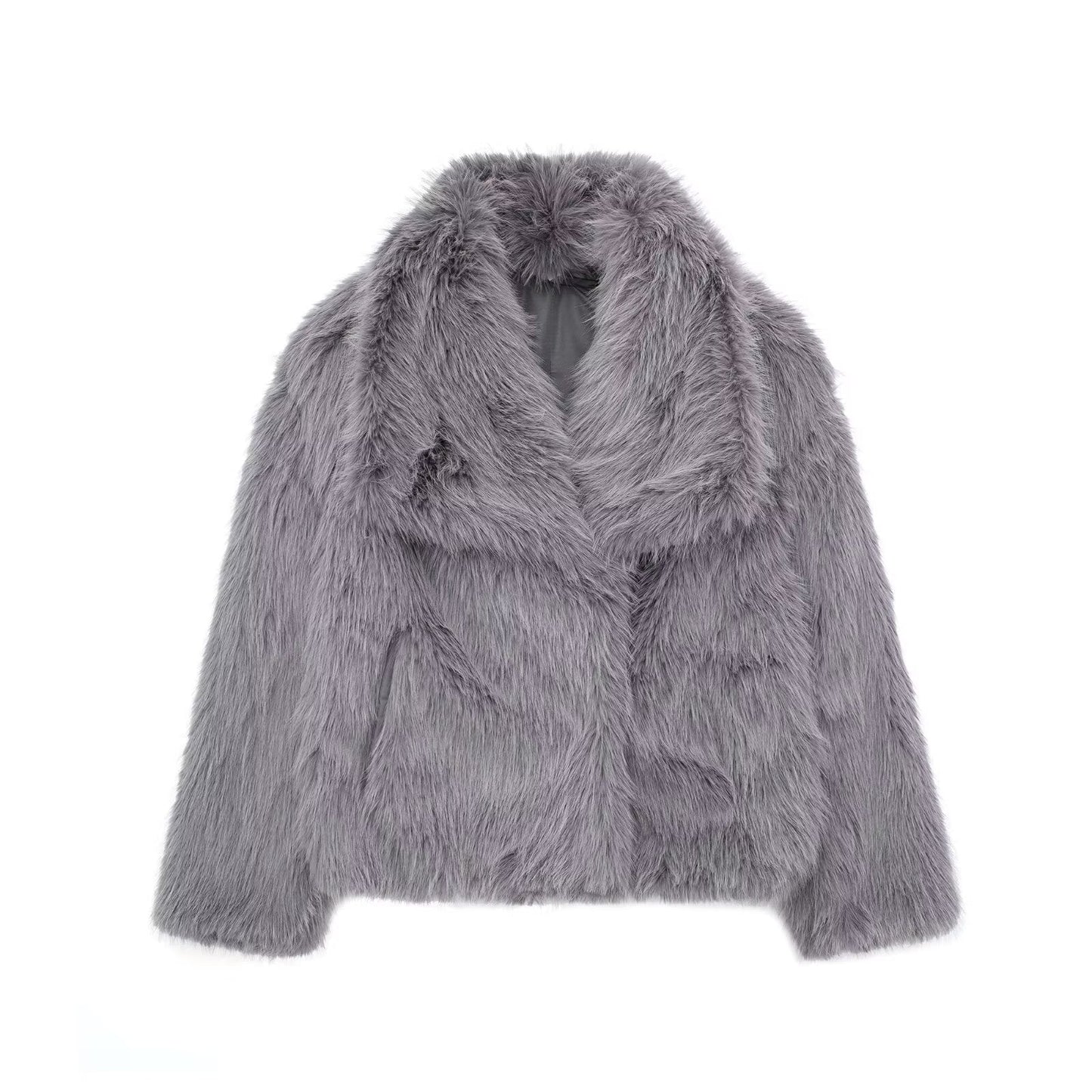 Luxury Faux Fur Coat for Women – Elegant and Warm Winter Jacket