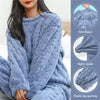 Winter Koraalfluweel Pyjama Set voor Vrouwen – Warm Tweedelig Fluffy Loungewear