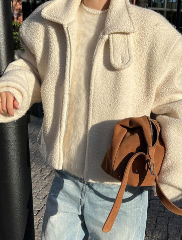 Minimalist Fleece Jacket for Women – Soft and Cozy Lightweight Autumn & Winter Jacket