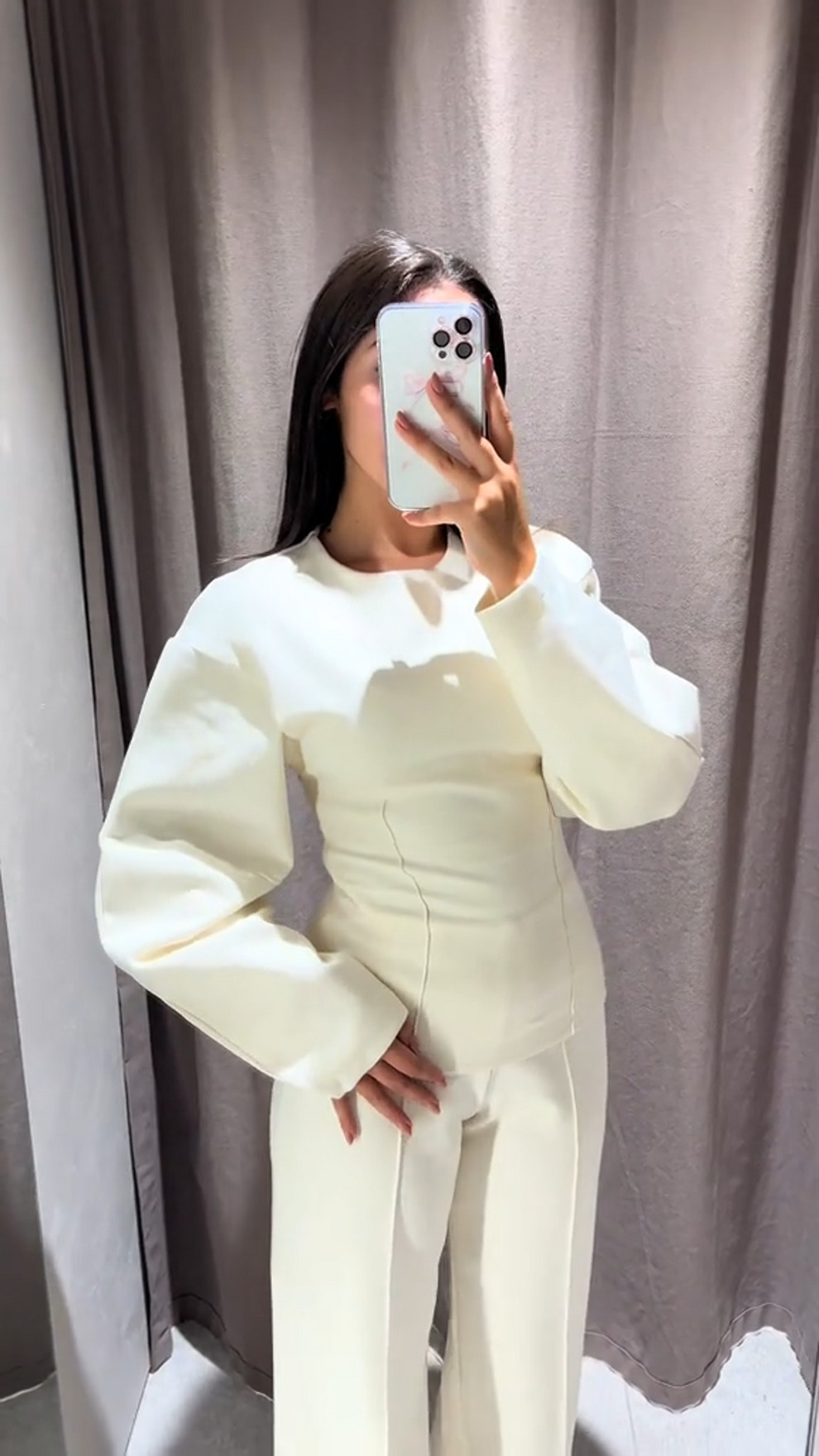 Women’s Chic Pajama Lounge Set – Oversized Top & Wide-Leg Pants Comfort Sleepwear